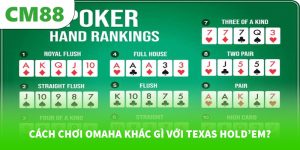 Cách chơi Omaha khác gì với Texas Hold’em?