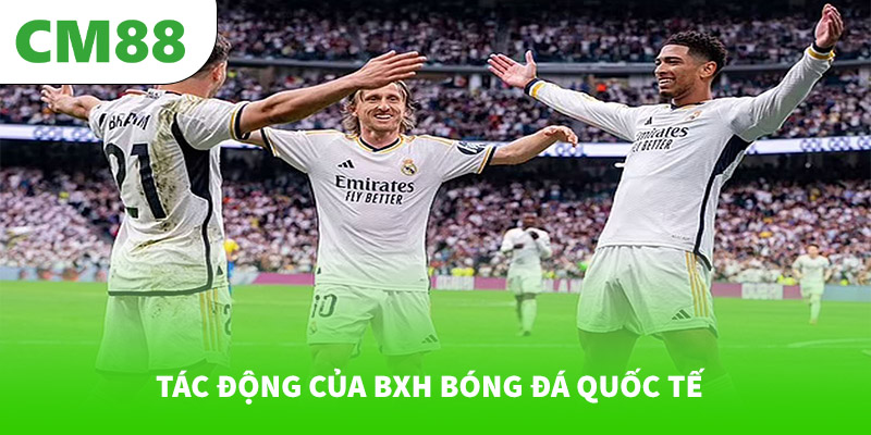 Tác động của BXH bóng đá quốc tế